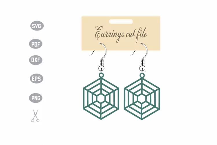 Earrings Template SVG