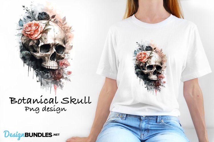Botanical skull design