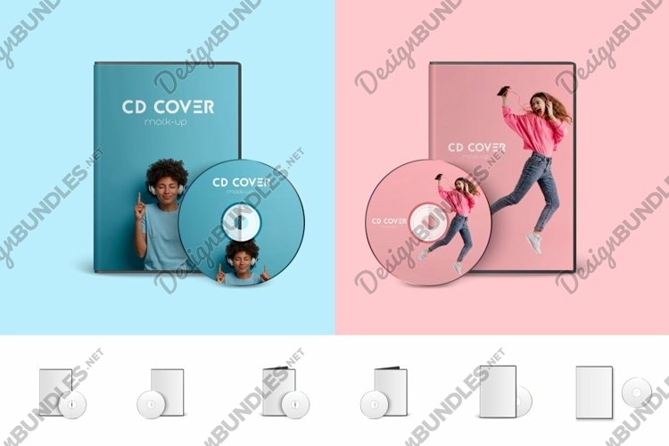 Simple CD Cover Mockups example image 1