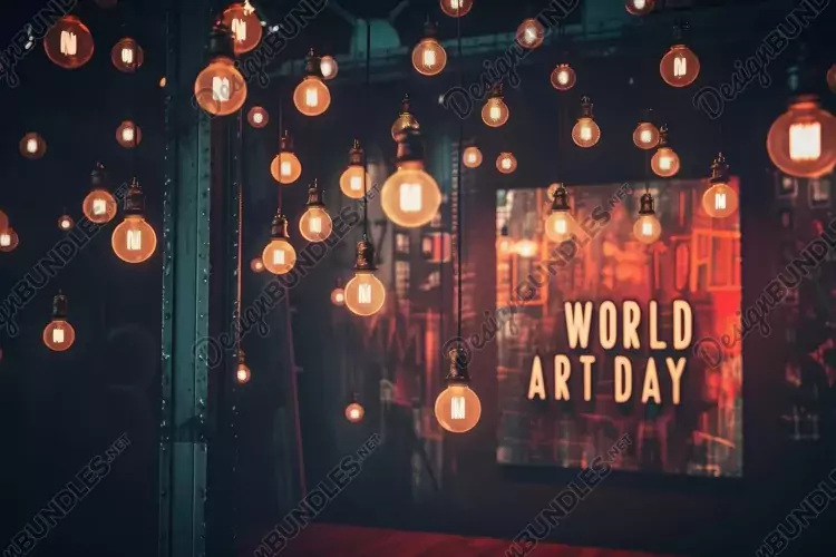 World Art Day Background Wallpaper