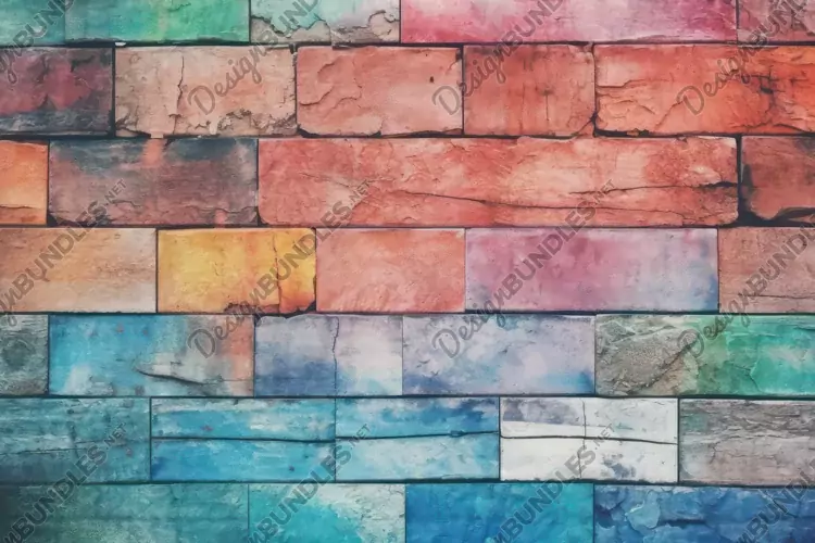 Vibrant Abstract Patchwork Texture Background Wallpaper
