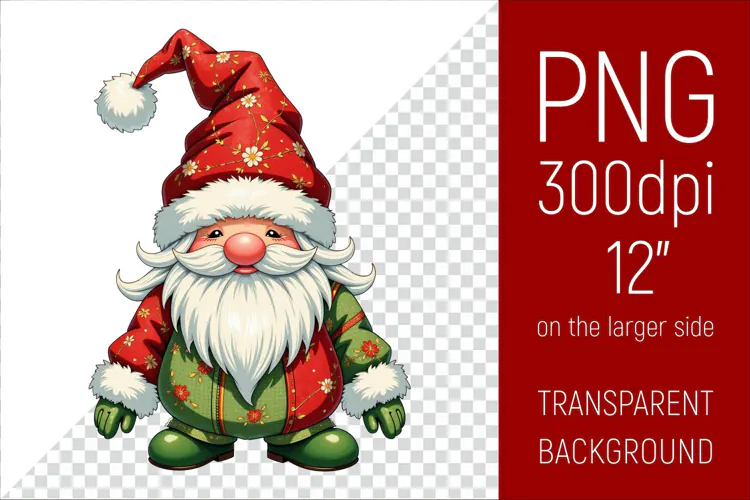 Christmas Gnome PNG | Christmas Sublimation Design