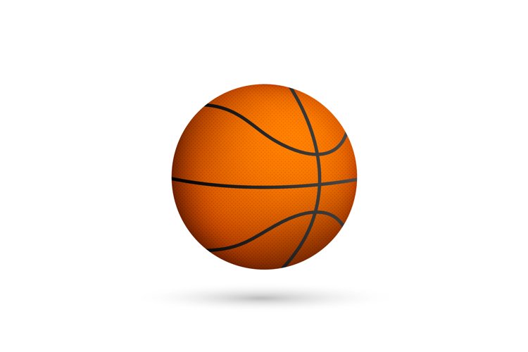 Basketball ball. Vector illustration isolated on white example image 1