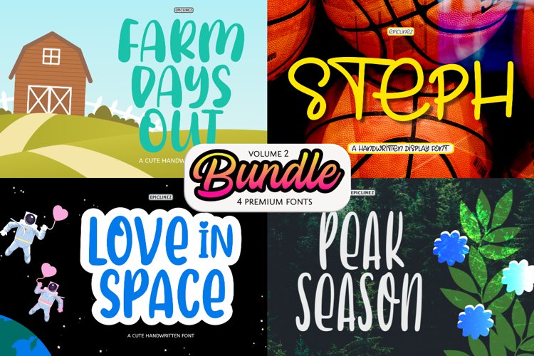 Epic Bundle Vol 2 | 4 Premium Fonts example image 1