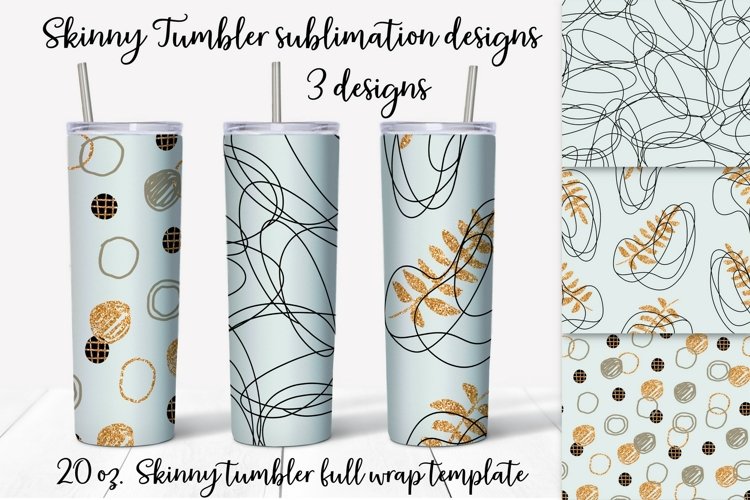 Boho Skinny tumbler wrap design example image 1
