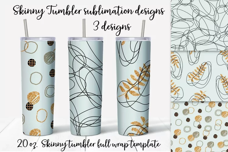 Boho Skinny tumbler wrap design