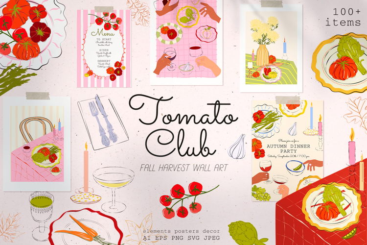 Tomato Club. Fall Harvest Wall Art