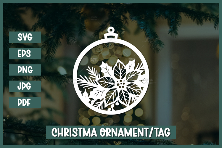 Christmas Ornament SVG,Christmas Paper cut SVG