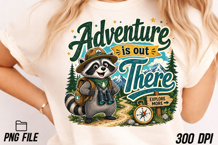 Adventure is out There Funny Animal PNG
