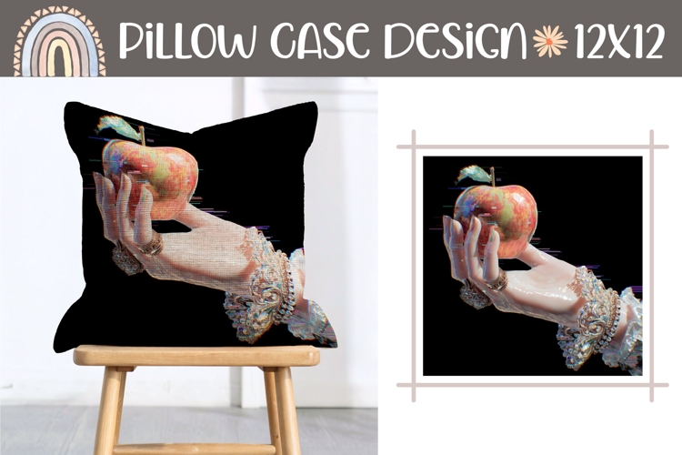 Abstract Pillow Design, Apple Pillow Case