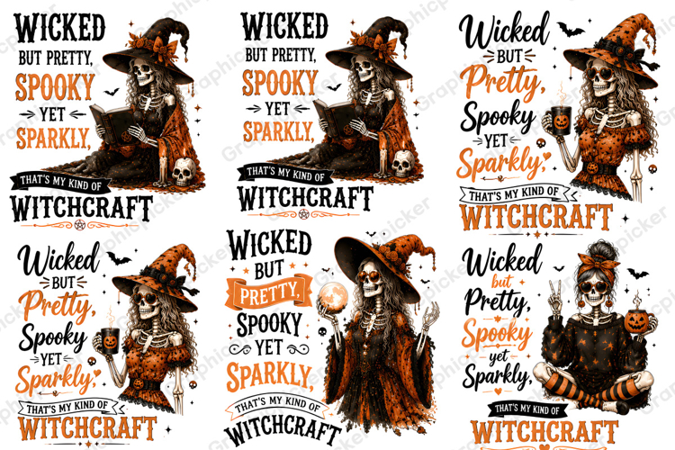 Wicked But Pretty PNG, Spooky Yet Sparkly, Halloween PNG