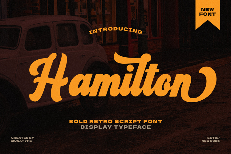Hamilton - Bold Script Font