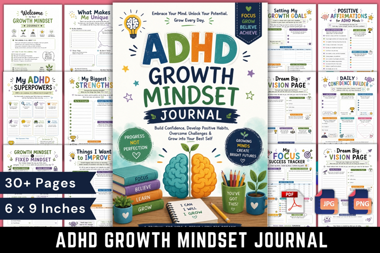 ADHD Growth Mindset Journal