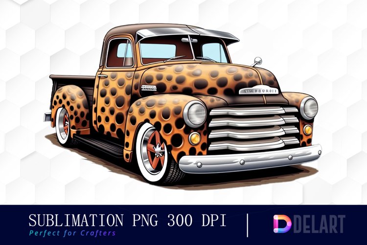 Vintage Truck Clipart Image 3