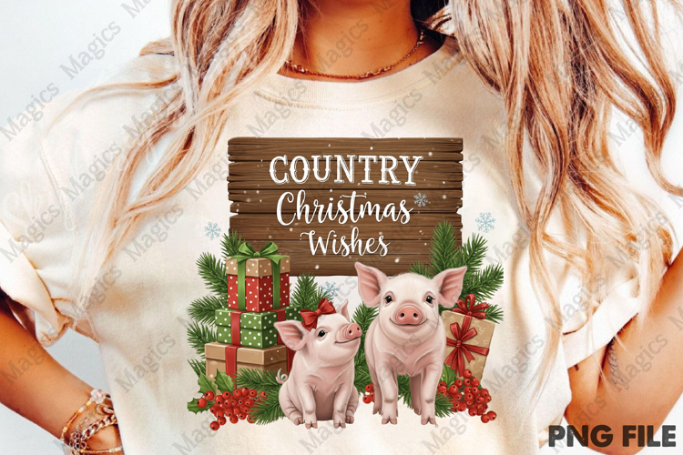 Piggies Christmas Wishes