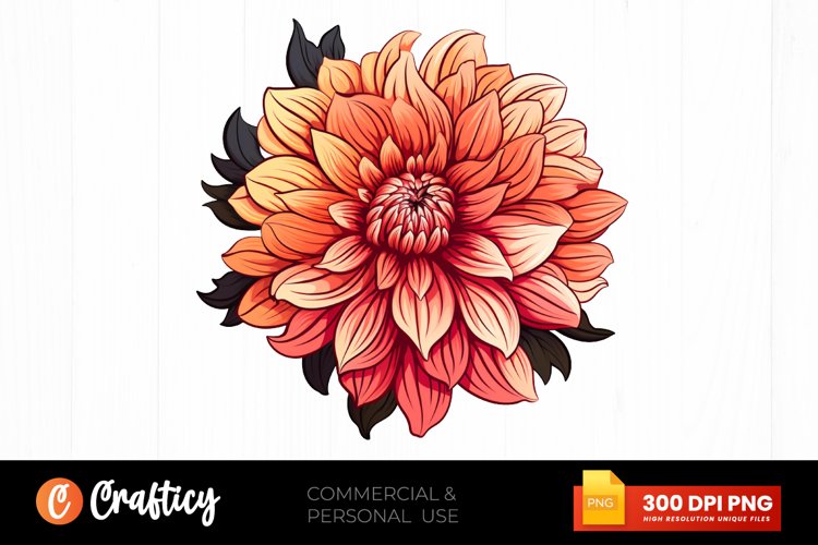 Colorful Birth Month Flower Clipart PNG