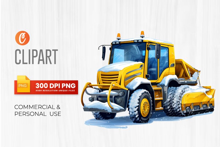 Winter Snow Removal Vehicles Clipart PNG (3196822)
