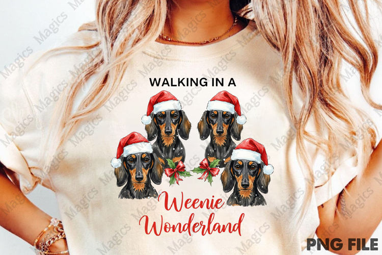 Christmas Dog Pun Weenie Sublimation