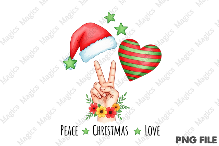 Retro Christmas Sublimation Png