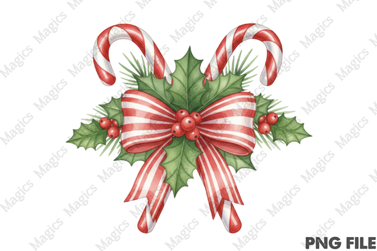 Candy Cane Merry Christmas Png