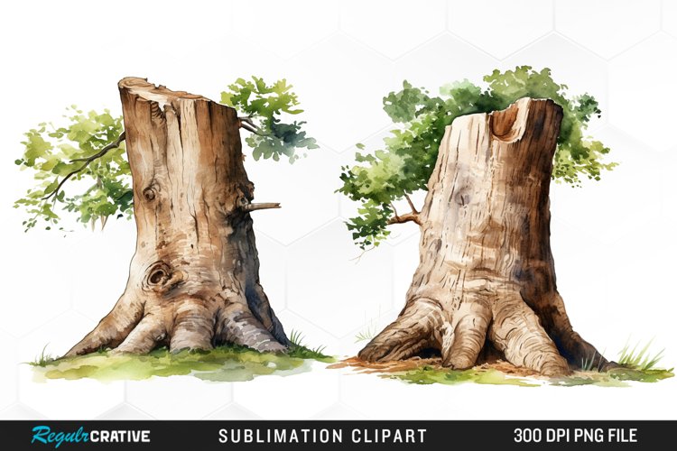 Tree Trunk Illustration PNG Clipart example image 1