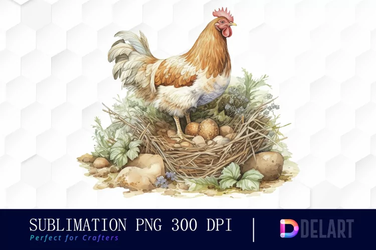 Watercolor Farm Cottagecore Clipart