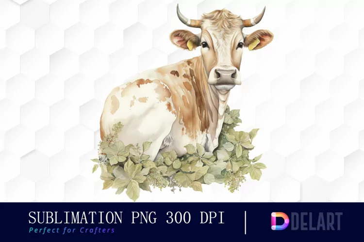 Watercolor Farm Cottagecore Sublimation Graphics Clipart