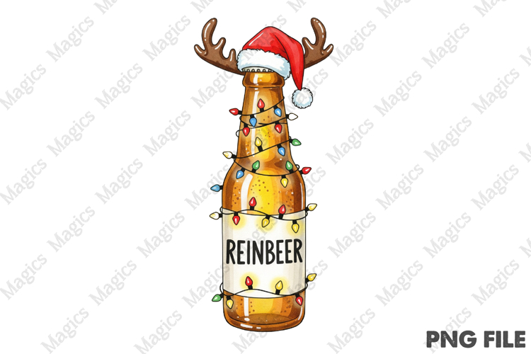 Funny Christmas Reindeer Beer Shirt PNG | Christmas Quotes