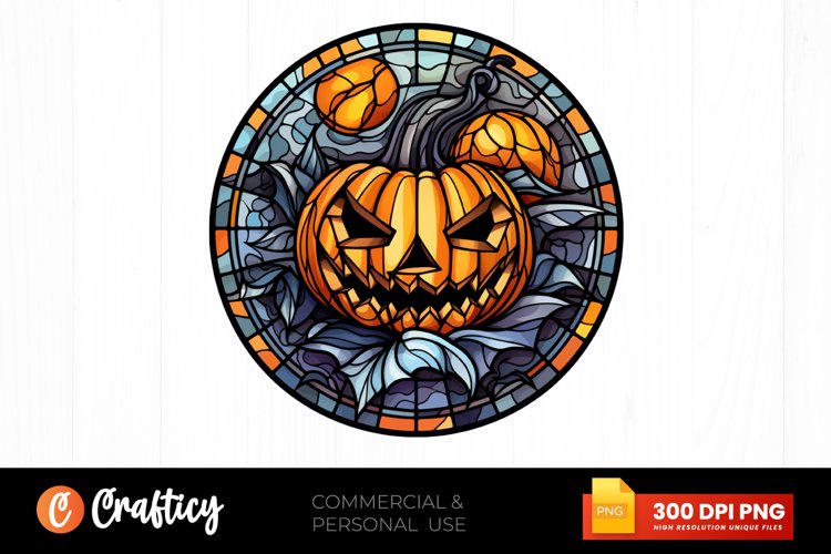 Halloween Stained Glass Design