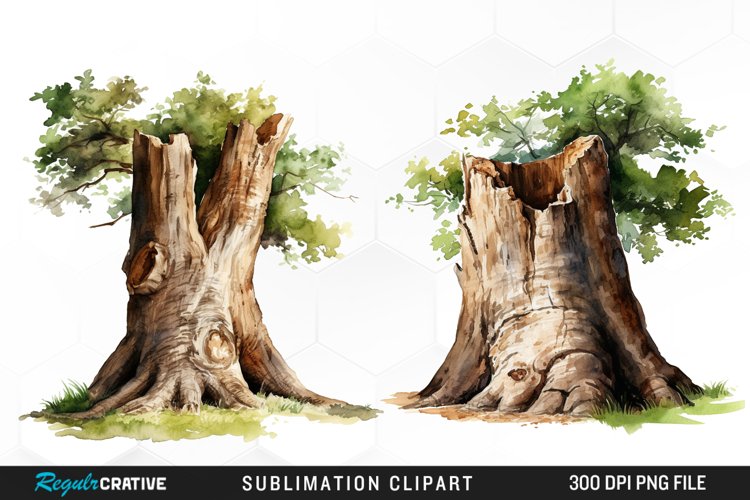 Tree Trunk Illustration PNG Clipart example image 1