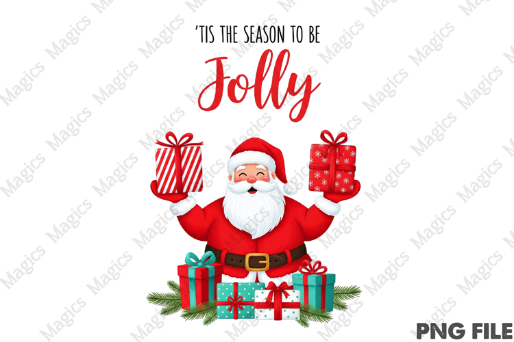 Hand Drawn Christmas Santa PNG