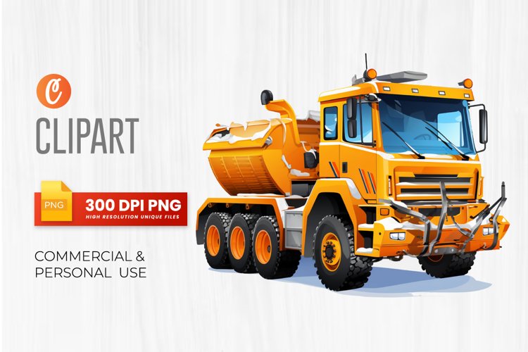 Winter Snow Removal Vehicles Clipart PNG (3196839)