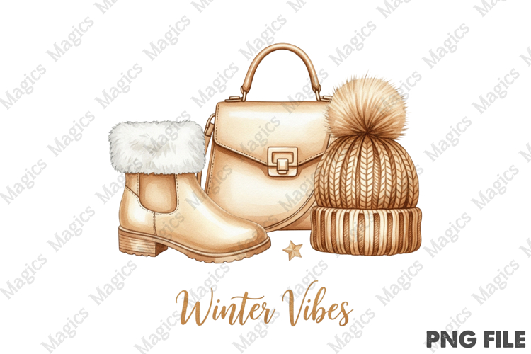 Winter Vibes Basics Bougie Christmas PNG | Christmas Quotes