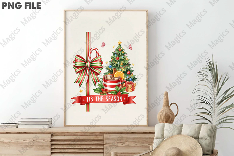 Tis the Season Retro Christmas Santa | Christmas Quotes