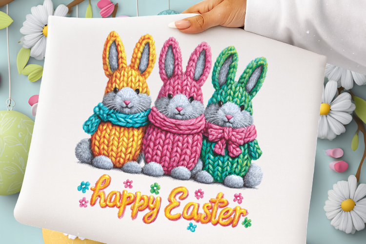 Happy Easter PNG, Coquette Easter Bunny