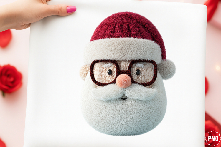 Yarn Crochet Christmas Png Santa Png