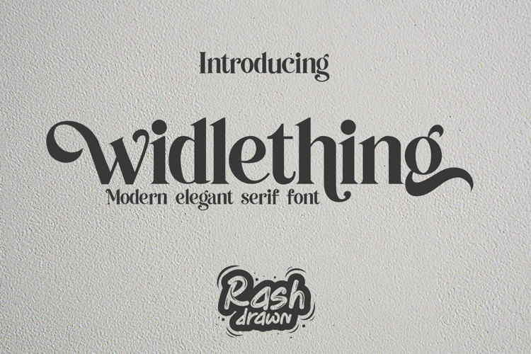 Widlething - modern serif font