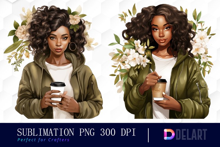 Watercolor Green Spring Clipart, Sublimation PNG