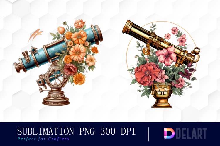Lightand Dark Academia Watercolor Sublimation Clipart