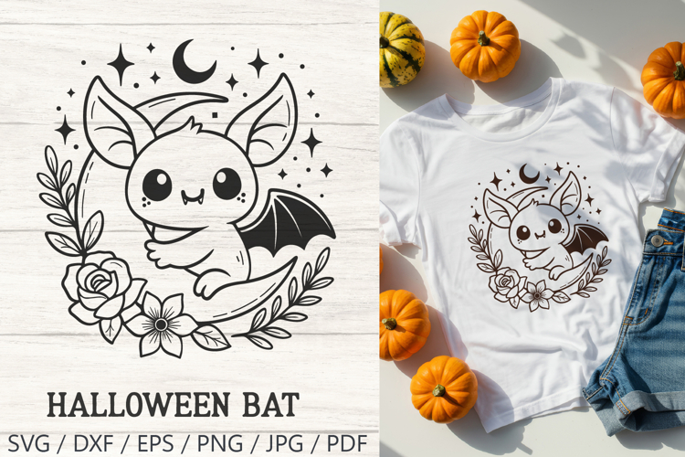 Halloween bat svgs Image 8