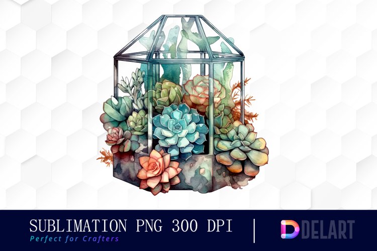 Watercolor Succulent Clipart Image 12