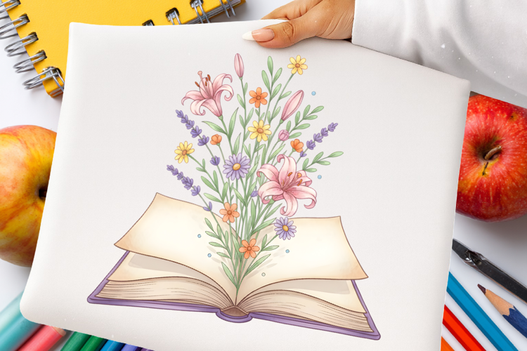 Floral Book Sublimation