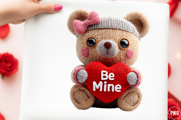 Patchwork Valentine Love Teddy Bear