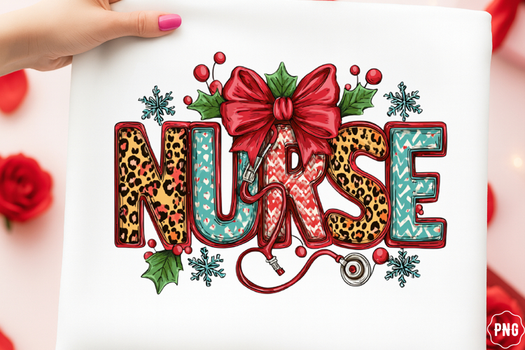 Nurse Christmas Coquette Png