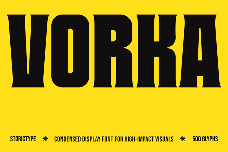 VORKA - Headline Display Typeface