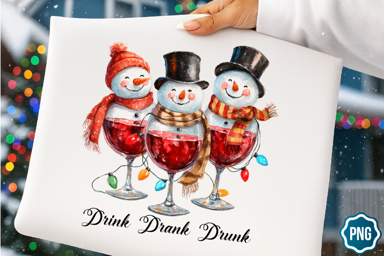 Christmas Wine Svg Image 3