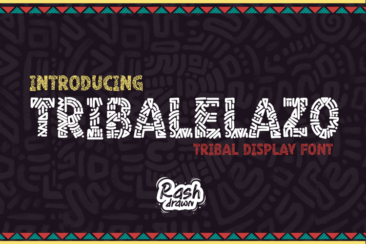 Tribalelazo - tribal display font