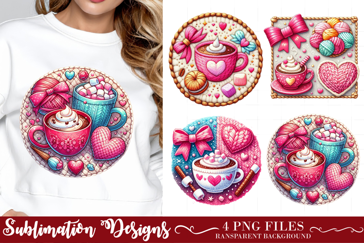 Yarn Crochet Valentine Day Clipart Png