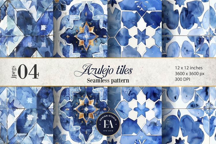 Azulejo Tile Pattern | Moroccan Traditional tiles example image 1