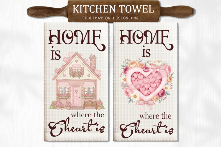 Valentines Day Kitchen Towel PNG